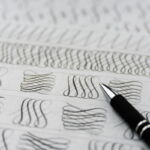 Handwriting calligraphy sheets